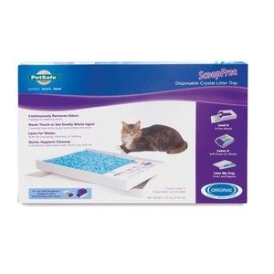 NEW- PetSafe PAC00-14229 Scoop Free Disposable Crystal Litter Tray & Lid *SEALED